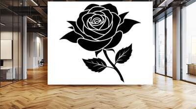 rose vector illustration Wall mural