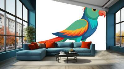 parrot vector art illustration Wall mural