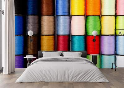 Sewing - Thread - Cotton Reels - variety of colors
 Wall mural