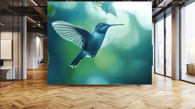 Hummingbird in Flight Wall mural