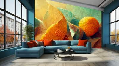 Organic abstract panorama wallpaper background Wall mural