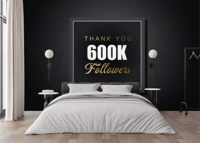 celebrate subscribers and followers.
600000 OR 600k followers celebration. Thank you 600000 followers congratulation template banner. banner for social 600k friends and followers. celebrate subscriber Wall mural