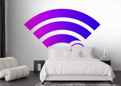 no wi-fi connection icon, no Wireless network sign symbol Wall mural