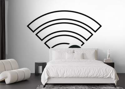 No wireless connections, no wifi icon sign vector Wall mural