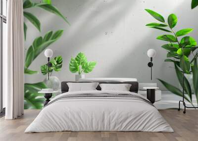 plant on the wall Wall mural