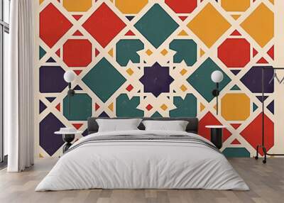 seamless geometric pattern Wall mural