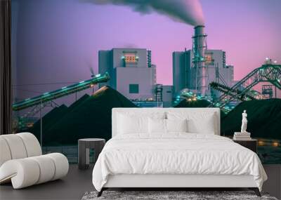 Modern Coal powered  plant Wall mural