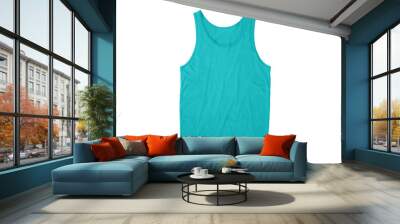 Men's Regular-Fit Tank Top, Undershirts front Tahiti Blue Wall mural