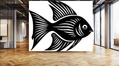 Angelfish - High Quality Vector Logo - Vector illustration ideal for T-shirt graphic Wall mural