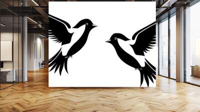 Birds - High Quality Vector Logo - Vector illustration ideal for T-shirt graphic Wall mural