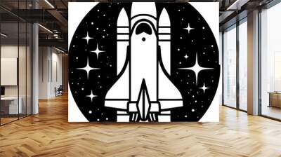 Space - Minimalist and Flat Logo - Vector illustration Wall mural