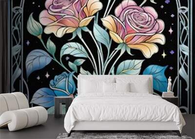 floral pattern Wall mural