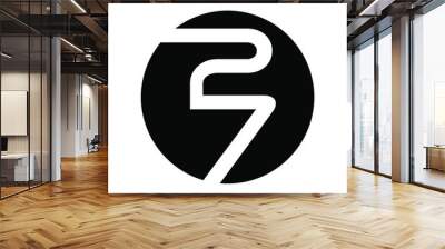 27 Logo can be used for company, icon, etc Wall mural