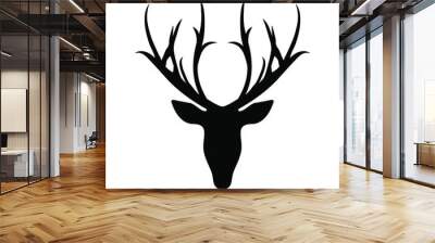 Deer head can be used for logo, icon, t shirt, sticker, community, and others. Wall mural