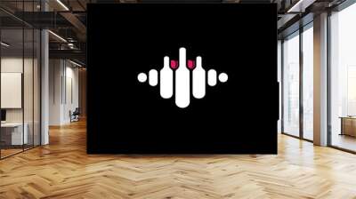 Sound and Bar concept Wall mural