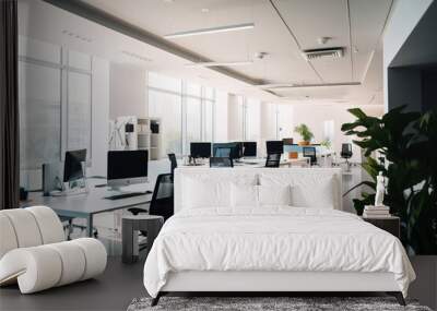 Workspace office interior Wall mural