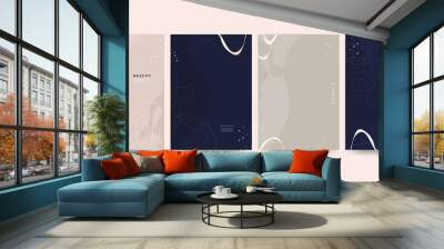 Elegant abstract trendy universal background templates. Minimalist aesthetic. Wall mural