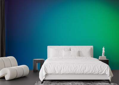 abstract blue and green background realistic 3d rendering Wall mural