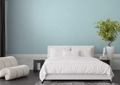 empty room with plant Wall mural