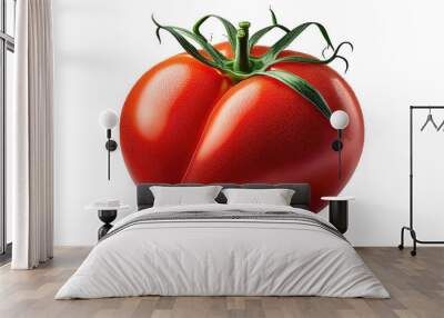 tomato isolated on white background Wall mural