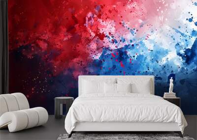 French flag abstract background Wall mural