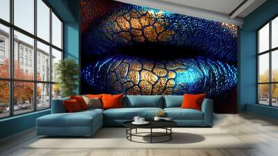 Lips Abstract Background Wall mural