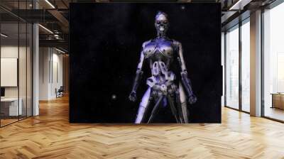 Female Cyborg Wall mural