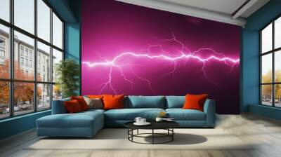 pink lightning wallpaper Wall mural