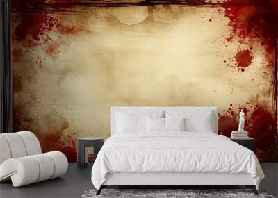 Fondo con concepto retro y vintage con aspecto desgastado y colores antiguos.  Wall mural