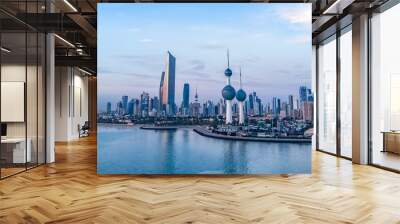 Panorama Kuwait Tower Day Light Wall mural