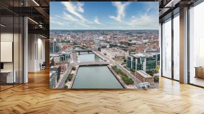 River Liffey in Dublin City Center Ireland Capital Wall mural