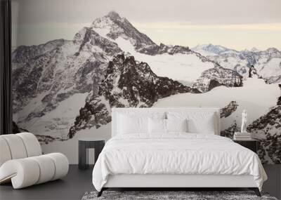 Amazing mountain scenery from Engelberg, Switzerland Wall mural