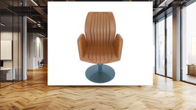 Barber shop chair isolated on background. 3d rendering - illustration Wall mural