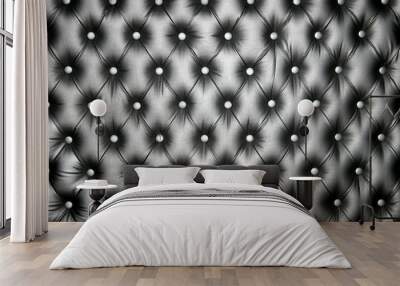 silver leather background Wall mural