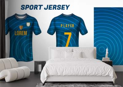 Sport jersey design fabric textile for sublimation Wall mural