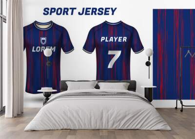 Sport jersey design fabric textile for sublimation Wall mural