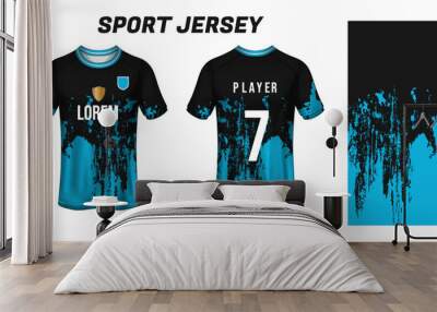 Sport jersey design fabric textile for sublimation Wall mural