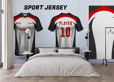 Sport jersey design fabric textile for sublimation Wall mural