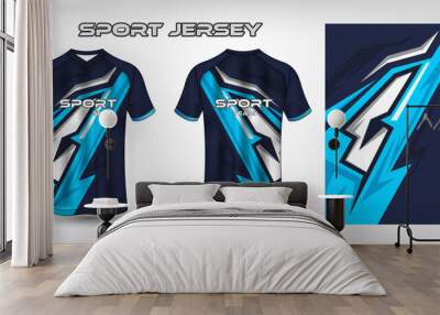 Sport jersey design fabric textile for sublimation Wall mural