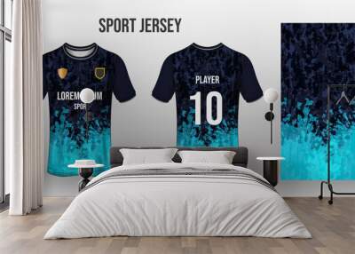 Sport jersey design fabric textile for sublimation Wall mural