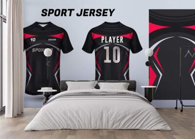 Sport jersey design fabric textile for sublimation Wall mural