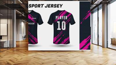 Sport jersey design fabric textile for sublimation Wall mural