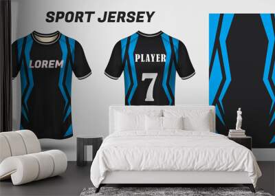 Sport jersey design fabric textile template Wall mural