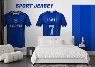 Sport jersey design fabric textile template Wall mural