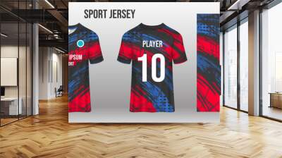 sport jersey design fabric textile template
 Wall mural