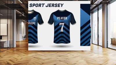 Sport jersey design fabric textile template Wall mural