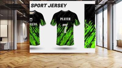 Sport jersey design fabric textile template Wall mural