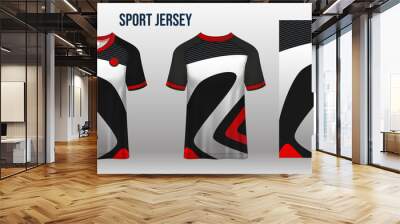 sport jersey design fabric textile template
 Wall mural