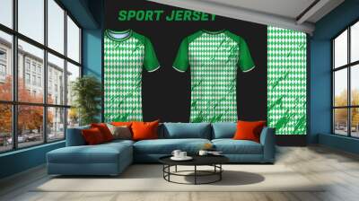 Sport jersey design fabric textile template Wall mural