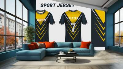 Sport jersey design fabric textile template Wall mural